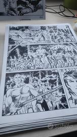 TAVOLE ORIGINALI MAXI ZAGOR "IL VENDICATORE NERO"