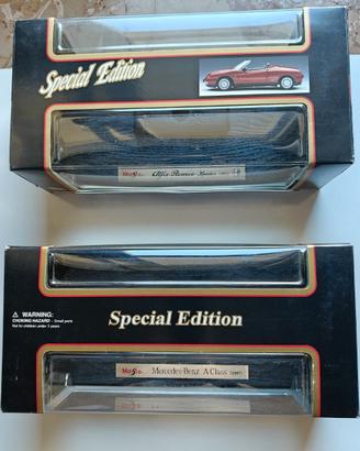 Scatole Maisto Special Edition 1:18 A.Romeo/Merced