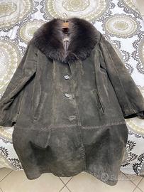 Giaccone di renna con collo di volpe