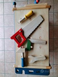 tavolino attrezzi in legno 