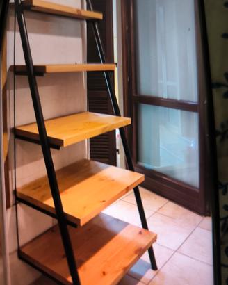 scaffale ferro legno