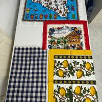 Set 4 tovagliette NUOVE tessili da cucina