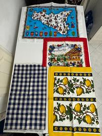 Set 4 tovagliette NUOVE tessili da cucina