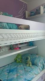 Cameretta a castello 3 letti