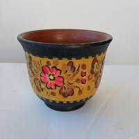 Vaso Deruta Sammichele- terracotta dipinto a mano