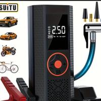 starter auto con compressore torcia powerbank