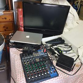 Attrezzatura completa elettronica moderna x karaok