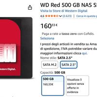 Western Digital WD RED 500GB NAS SSD 2.5 Inch SATA