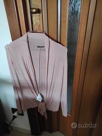 cardigan rosa motivi