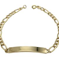 Bracciale da uomo, realizzato in oro giallo 18 kt.