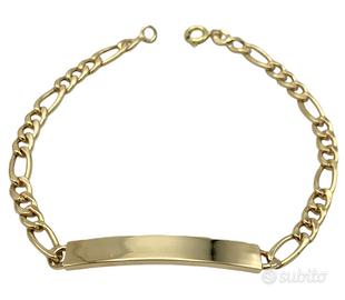 Bracciale da uomo, realizzato in oro giallo 18 kt.