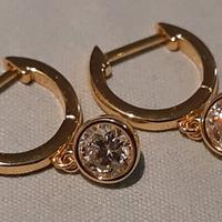 Orecchini  in argento e oii giallo
