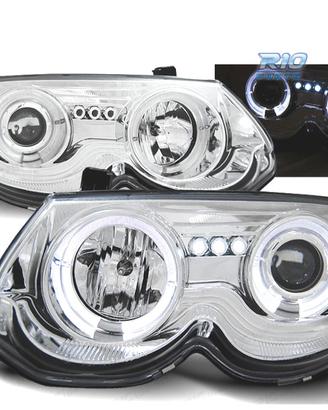 FARI PER CHRYSLER 300M 99-04 ANGEL EYES LED CROMAT