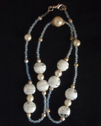 Collana in vetro soffiato