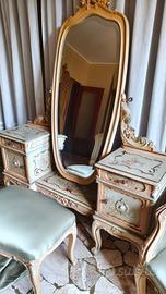 Rarità  camera laccato veneziano Specchiera