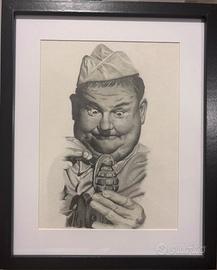 Ritratto Ollio disegno originale a matita