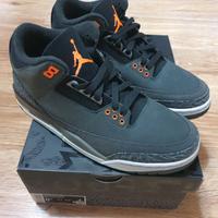 Jordan 3 retro FEAR NUOVE