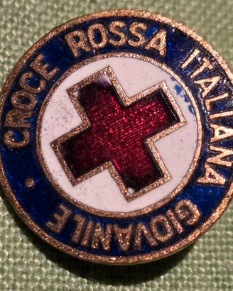 Spilla Croce Rossa Italiana Giovanile anni 40