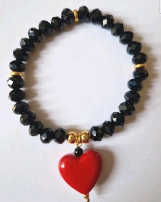 Bracciale da donna fatto a mano con cristalli