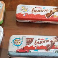 Porta snack latta collezionabili kinder bueno