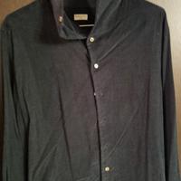 camicia Bagutta nero tg. L in velluto