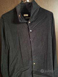 camicia Bagutta nero tg. L in velluto