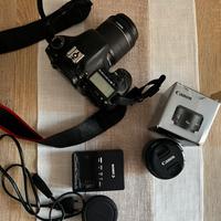 Canon EOS 7D + 2 obiettivi 50 mm f/1.8 + 18-55 mm