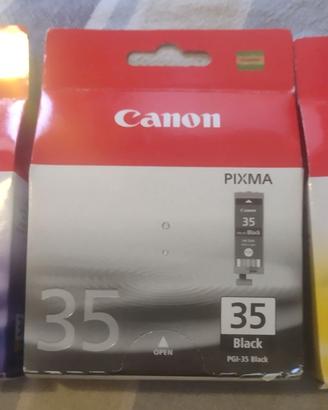 Tris Cartucce Originali Canon PGI-35 Nero e CLI-36