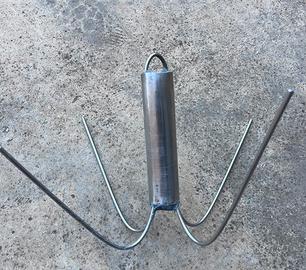 Ancora a rampino 2kg in acciaio inox antincaglio