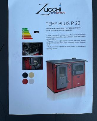 CUCINA TERMO A LEGNA CON FORNO da 20kw