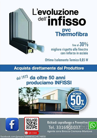 Serramento in PVC Thermofibra Made in Ialy