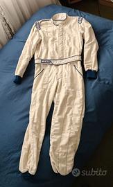 Tuta Sparco bianca taglia 58
