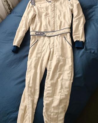 Tuta Sparco bianca taglia 58