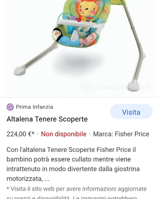 Altalena Fisher Price
