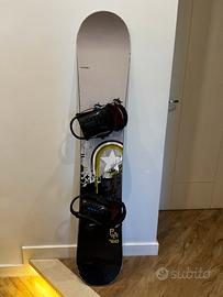 Tavola da snowboard salomon (156 cm)+attacchi