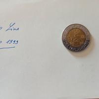 Rara Moneta 500 Lire 1999 Elezioni Parlamento Euro