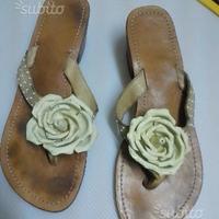 Infradito in cuoio fatti a mano n. 39