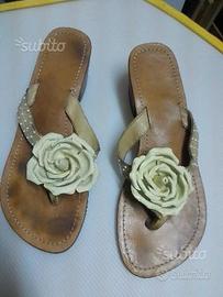 Infradito in cuoio fatti a mano n. 39