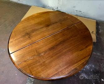 TAVOLO FRANCESE FINE '800 IN NOCE ITALIANO