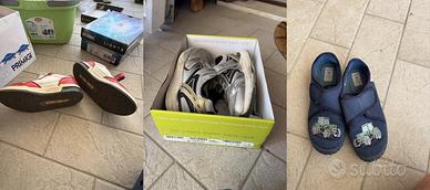 Lotto scarpe bambino varie taglie usate