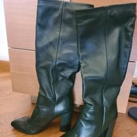 stivali alti colore verde n.38