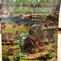 Libro bambini “I dinosauri impara e colora”