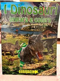 Libro bambini “I dinosauri impara e colora”