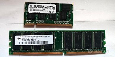 RAM PC133 per Apple iMac G4 – 256MB + 1GB Vintage