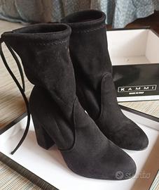 Stivaletto scamosciato nero n.38 KAMMI