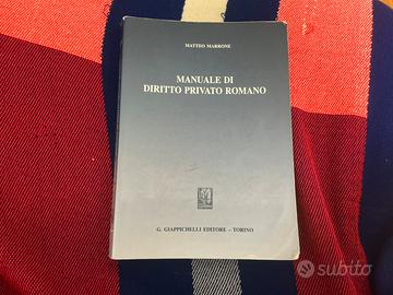 Manuale Diritto Privato Romano Matteo Marrone