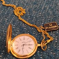 Elegante orologio da tasca Bulova color dorato 