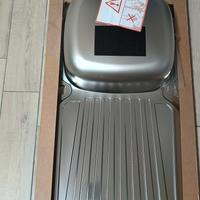 lavello acciaio, cappa aspirante, maniglie  cucina