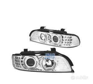 FARI BMW E39 95-03 ANGEL EYES 3D CROMATI FRECCE A 