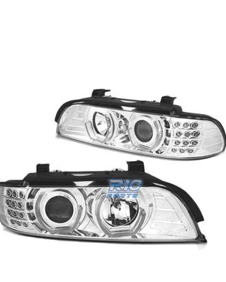 FARI BMW E39 95-03 ANGEL EYES 3D CROMATI FRECCE A 